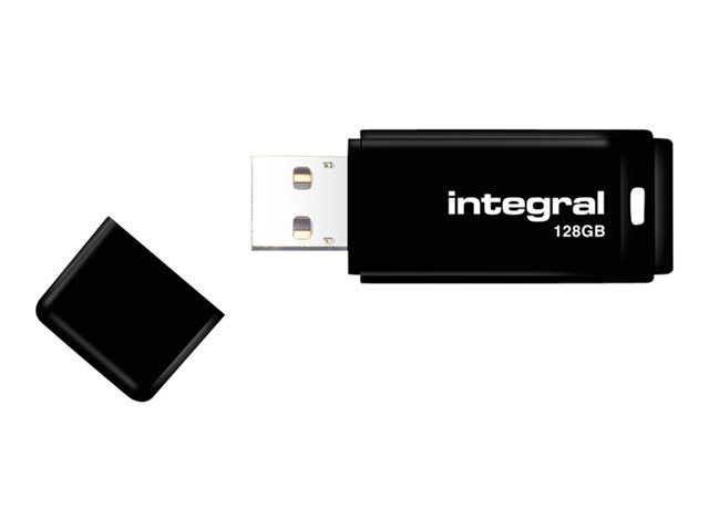 Integral USB Drive - 128GB - USB 2.0 - Black