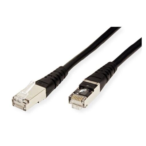 Cable de conexión Secomp - RJ-45 (M) a RJ-45 (M) - 1,5 m - SFTP - CAT 6e - Moldado y bloqueado - Negro