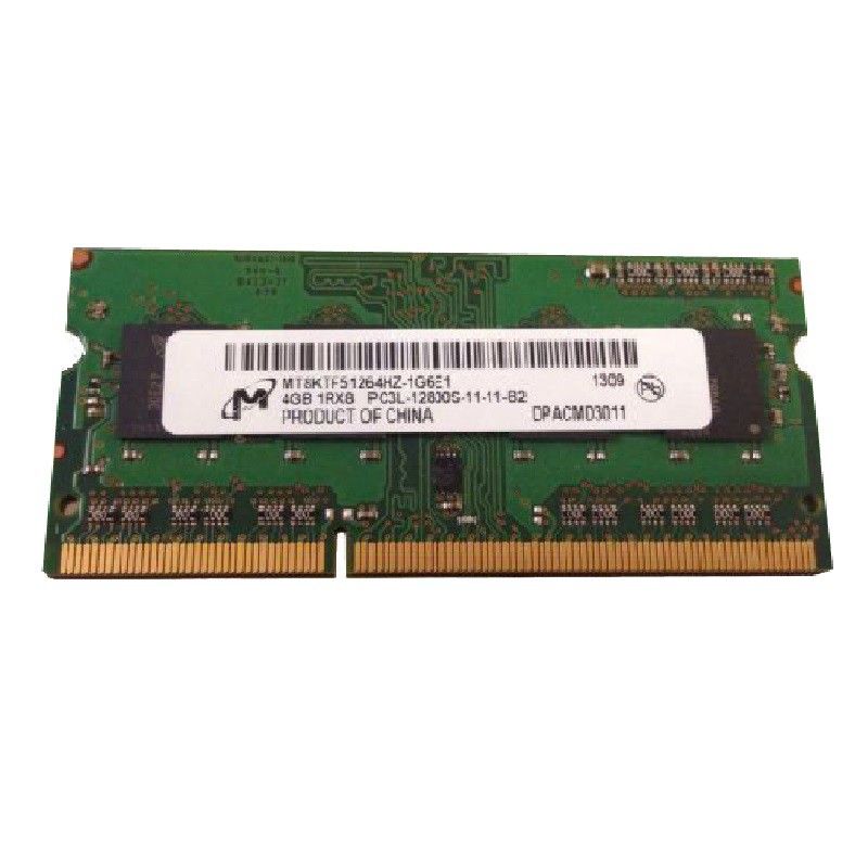 Mémoire RAM Micron SODIMM 4 Go (MT8KTF51264HZ-1G6E1, PC3L-12800S, 1600 MHz)