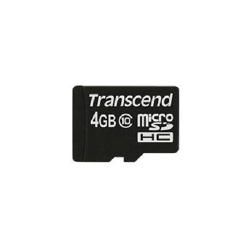 Transcend 4GB MicroSDHC Class 10 NAND Flash Memory Card