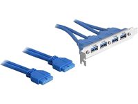 Panel Delock USB 3.0 - 19 pines, cable de 40 cm