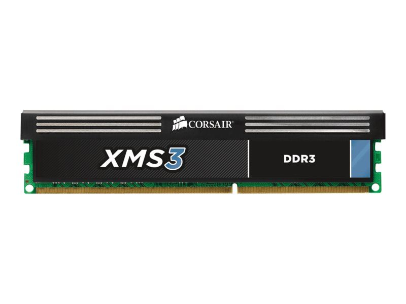 Corsair XMS3 4GB DDR3 Memory Module (240-pin DIMM, 1600MHz, CL9, 1.65V, Unbuffered, Non-ECC)