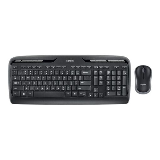 Logitech MK330 Wireless Keyboard and Mouse Set - Black