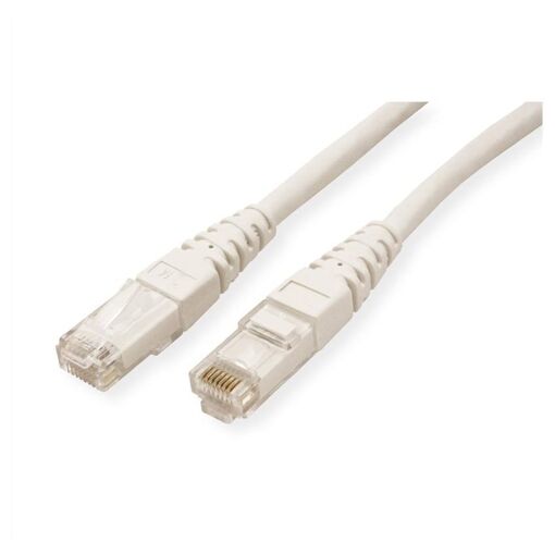 Câble Secomp Roline - Connexion RJ-45 (M) à RJ-45 (M) - 1,5 m - UTP - CAT 6e - Moulé et verrouillé - Blanc