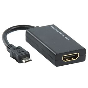 Nedis HQ Audio/Video Adapter - HDMI to Micro-USB Type B Female to Male - 15 cm - Black