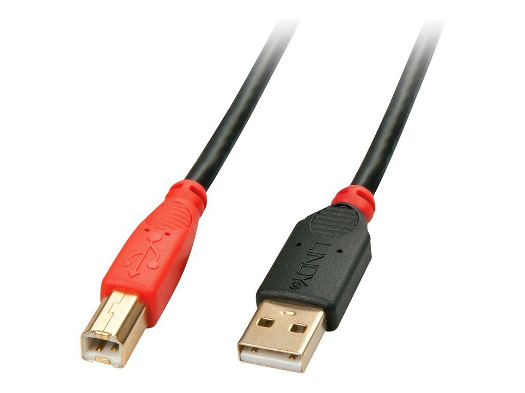 Câble USB Lindy - 10m, USB A vers USB B, USB 2.0