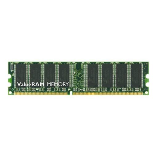 Kingston ValueRAM - 512MB DDR Module - 184-pin DIMM - 266MHz/PC2100 - CL2 - 2.5V - Unbuffered - Non-ECC