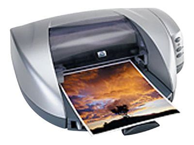 HP Deskjet 5550 Printer - Color Inkjet - A4/Legal - 1200 dpi - Up to 17 ppm (mono) / 12 ppm (color) - 100-Sheet Capacity - Parallel, USB