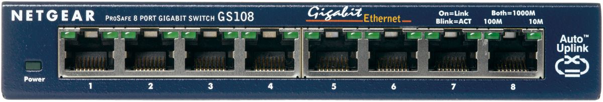 NETGEAR GS108 - Commutateur - 8 x 10/100/1000 - de bureau