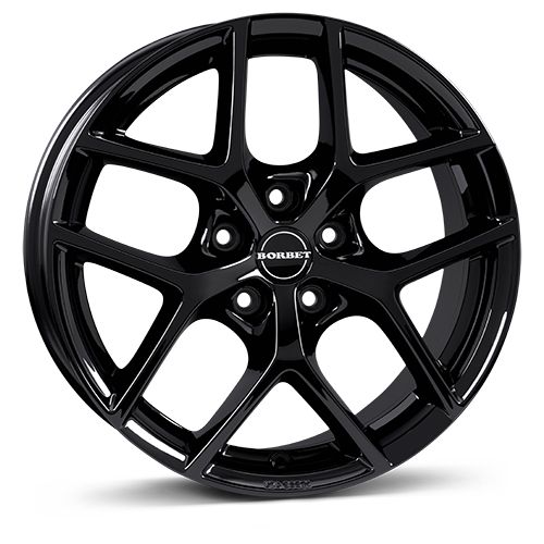 BORBET Design Y 7.0x16 Alloy Wheel, Black Gloss