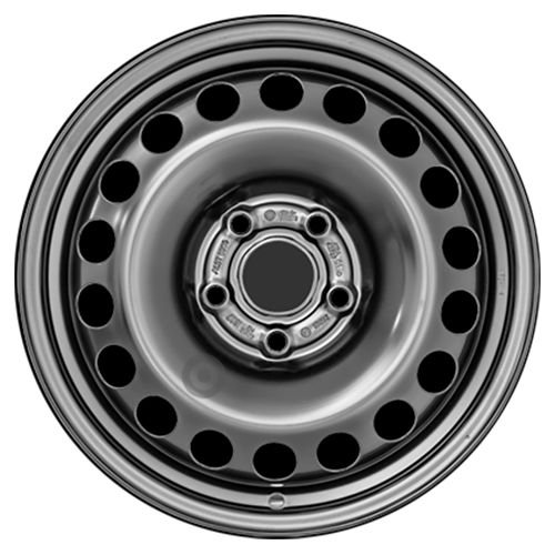 ALCAR Wheel 6.0J x 15, 5x105 ET37, Black/Silver