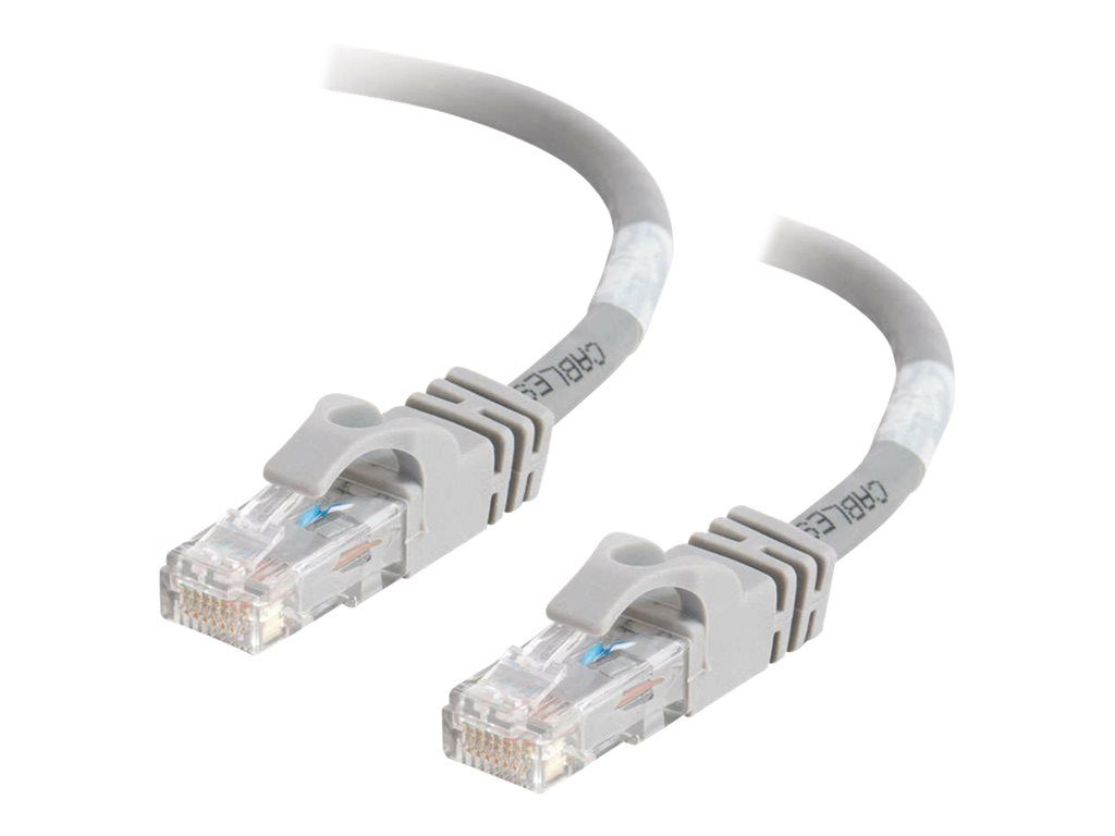 C2G Cat6 Booted UTP Network Patch Cable - 1m, RJ-45 (M) to RJ-45 (M), Grey