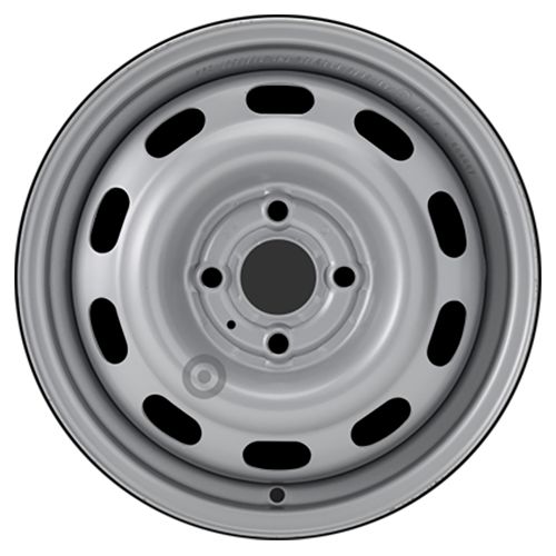 ALCAR 4925 Black/Silver Alloy Wheel, 14x4.5J, 4x100 ET43.5