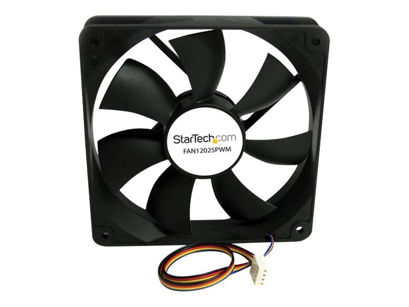 StarTech 120mm Computer Fan with PWM - Duration Pulse Width Modulation Connector - 1x Molex Female Fan - Chassis Fan - Black
