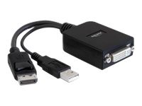 Delock DisplayPort to DVI-I Cable, 0.23m Black