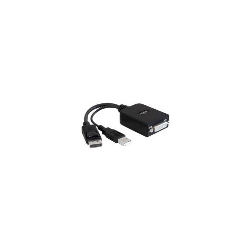 Câble Delock DisplayPort vers DVI-I, 0,23 m Noir