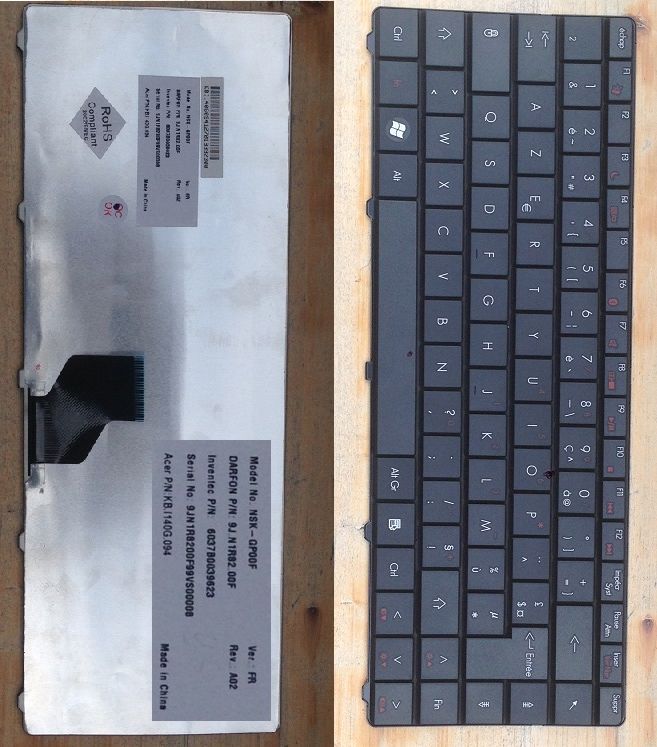 Packard Bell Easynotes French AZERTY Keyboard