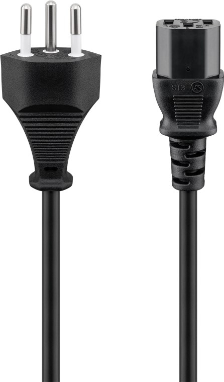 Goobay Universal Power Cable, 2m, Black (C13 to C14)