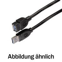 Equip USB 3.0 Cable - Type A Male to Type B Male - 3m - Molded - Blue