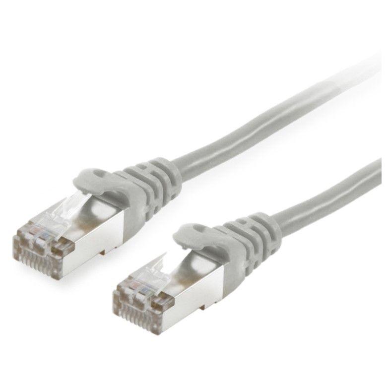 Digital Data Communications RJ-45 (M) to RJ-45 (M) Patch Cable, 50 cm, Shielded Twisted Pair (SSTP), CAT 6, Halogen-Free, Molded, Locking - Gray