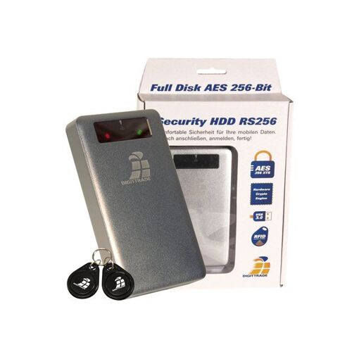 DIGITTRADE RS256 RFID Security External Hard Drive - 1TB - 5400 RPM - USB 3.0