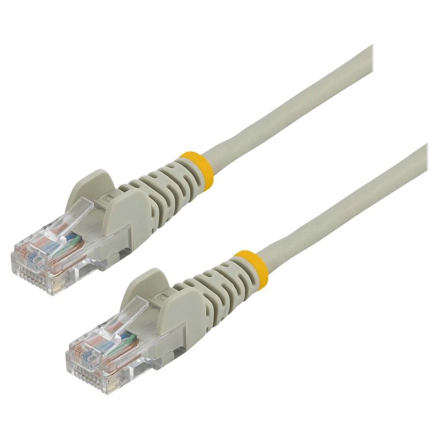 StarTech 5m Ethernet Cable - Cat5e UTP Patch Cord - Hook-Free - Grey