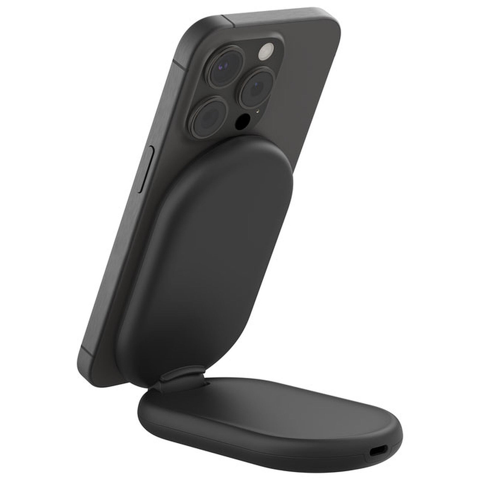 Belkin BoostCharge Magnetic Foldable Charging Stand Qi2 15W (Black) + Mains Charger