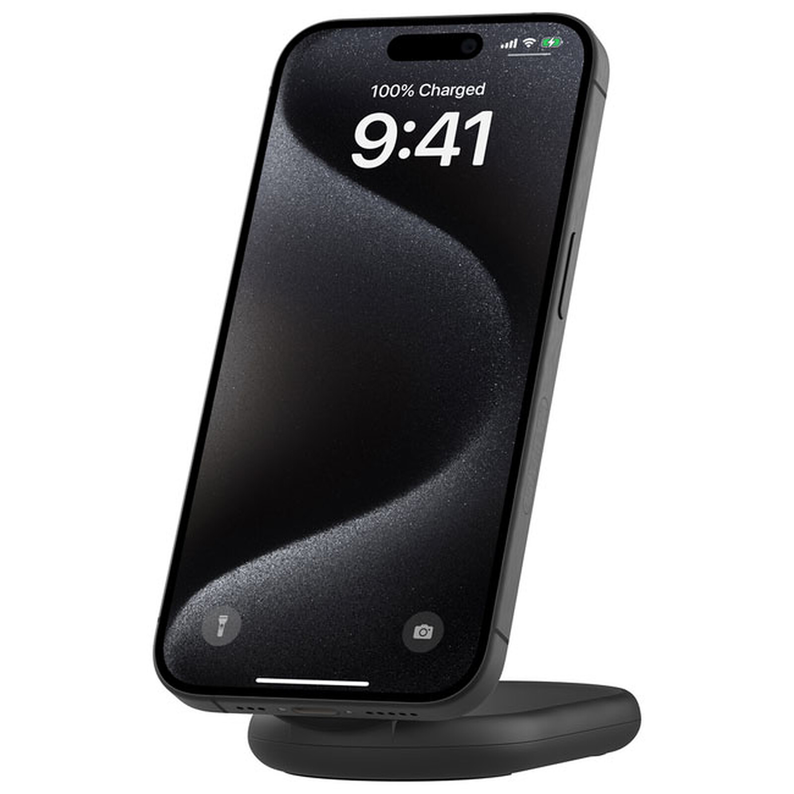 Belkin BoostCharge Magnetic Foldable Charging Stand Qi2 15W (Black) + Mains Charger