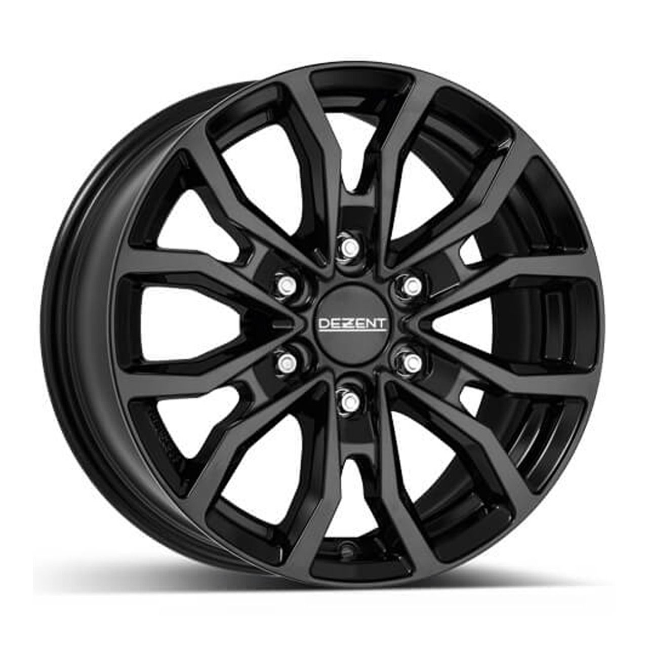DEZENT KC Black Alloy Wheels, 8.5J x 20, 6x139.7 ET52