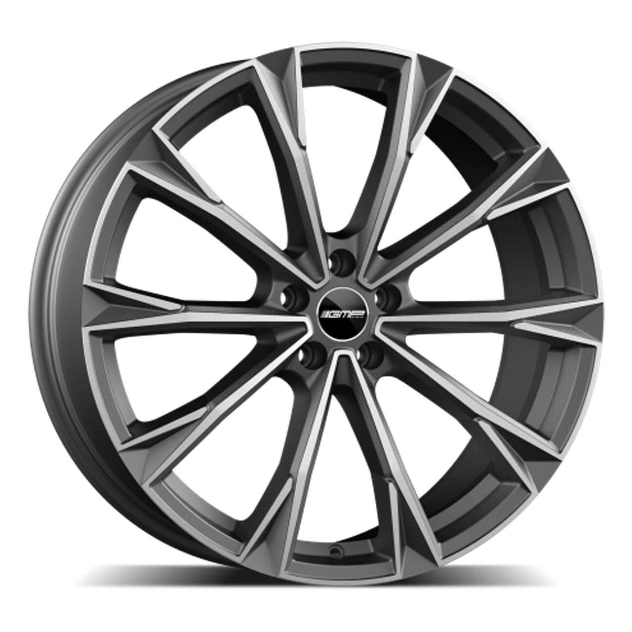 GMP Total Matt Anthracite Diamond Alloy Wheels 9.5J x 21 5x108 ET44