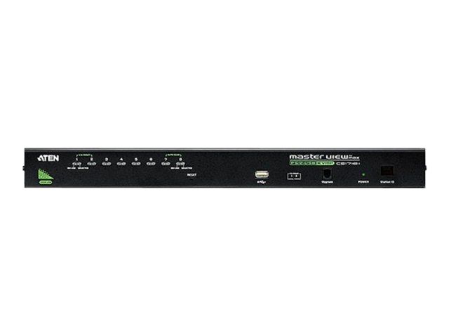 ATEN Master View max CS-1708A - KVM Switch - 8 x KVM Ports - 1 Local User - Desktop