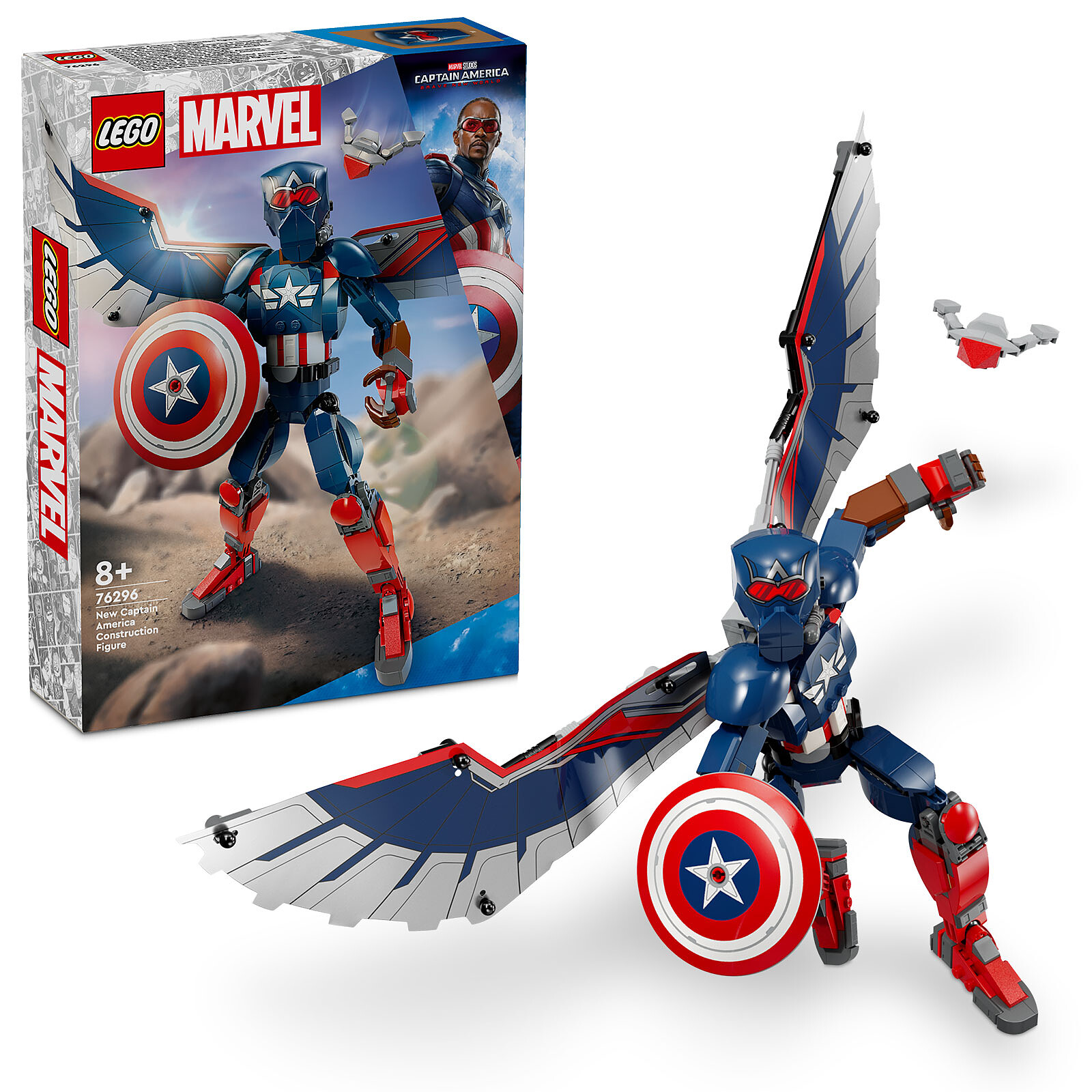 LEGO Marvel 76296 New Captain America Action Figure to Build