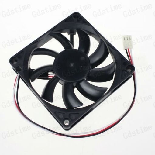 Ventilador de enfriamiento Wofalo® de 80 mm x 15 mm, 3 pines, para CPU (8 cm)