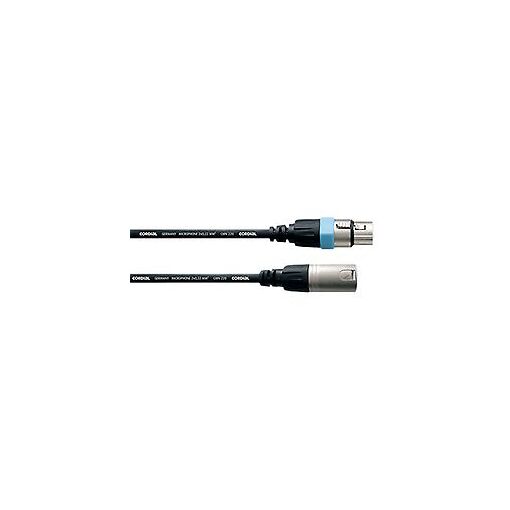Cable para micrófono Cordial Intro CCM FM - 0.22 mm², XLR hembra - macho XLR, 1 m, blindado, negro