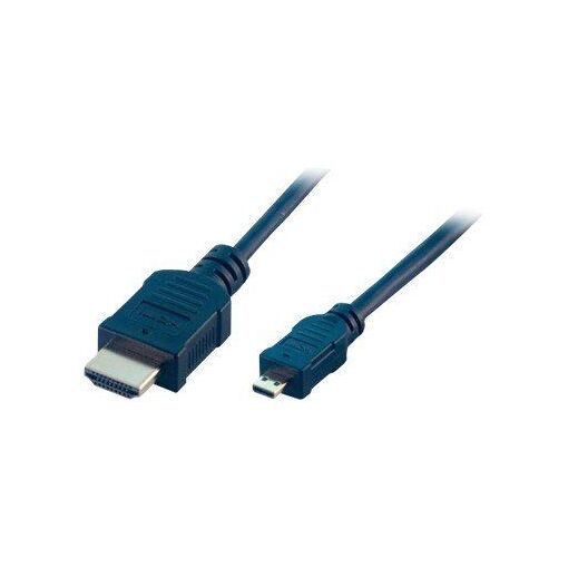Câble HDMI MCL Samar - 2 mètres, 19 broches Micro HDMI Type D Mascul à HDMI Mascul