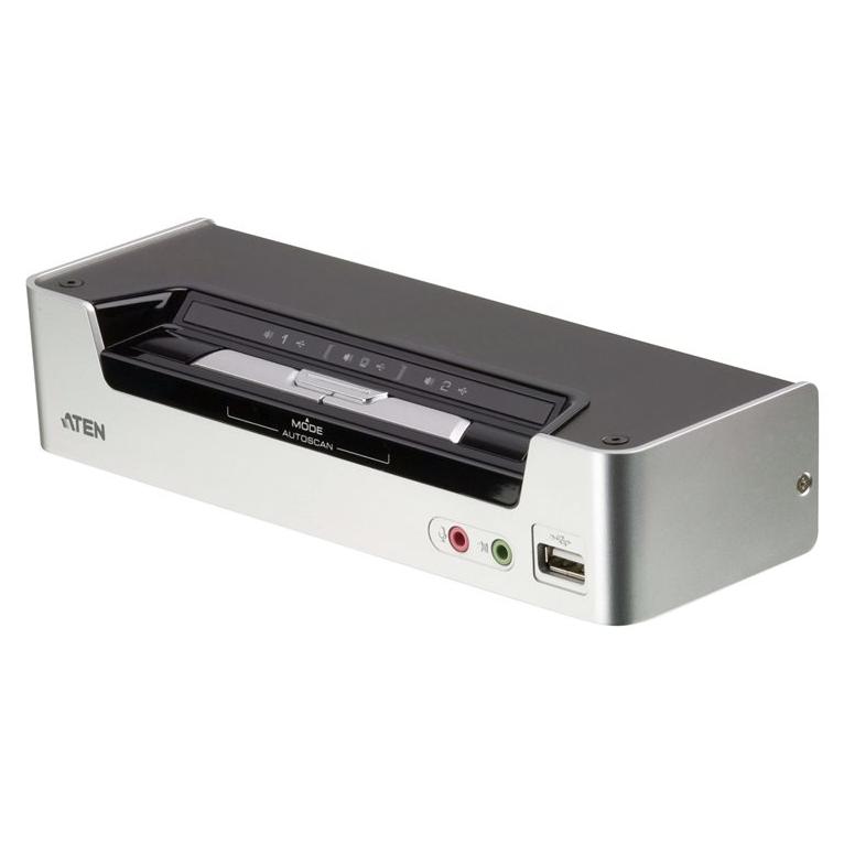 Switch ATEN CubiQ CS1792 - 2x KVM/audio - 1 usuario local - montaje de escritorio