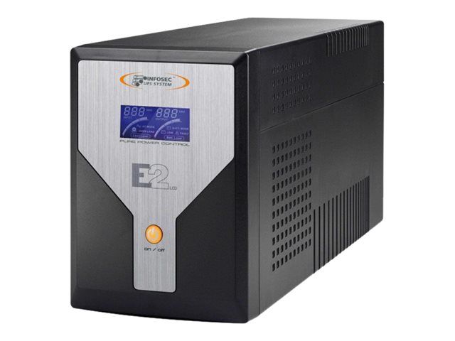 UPS INFOSEC E2 LCD 2000 - 2000 VA - 10Ah - 6 conectores de salida