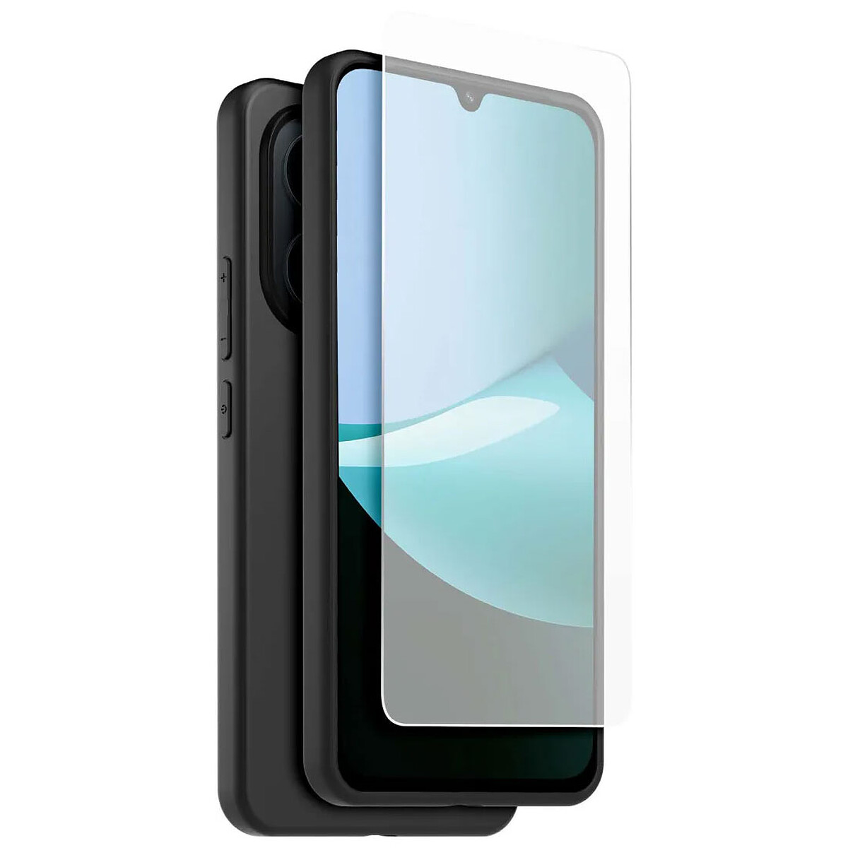 Made for Xiaomi Pack Coque TPU et Verre Trempé Redmi 15C