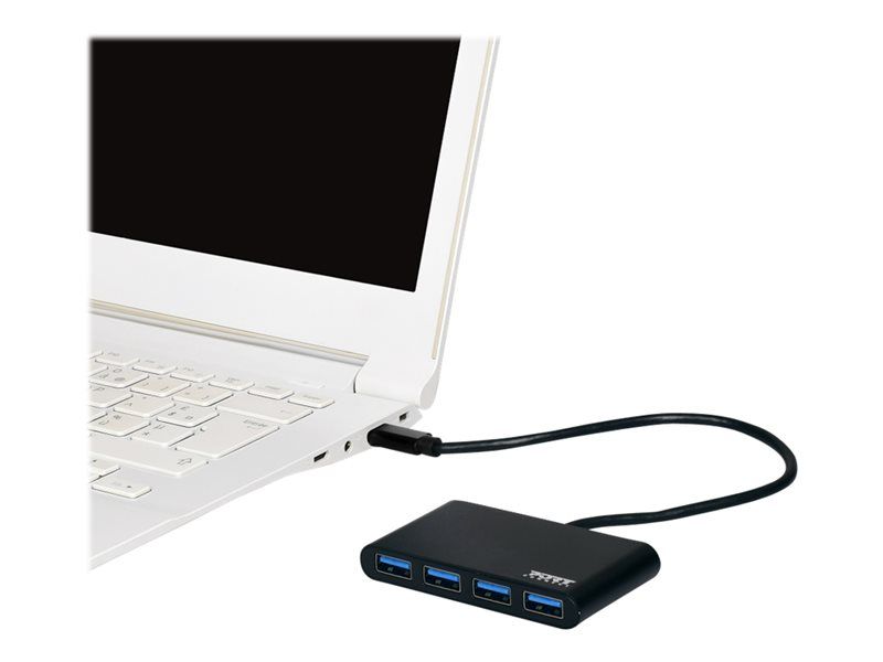 Concentrador PORT Designs de 4 puertos USB-C
