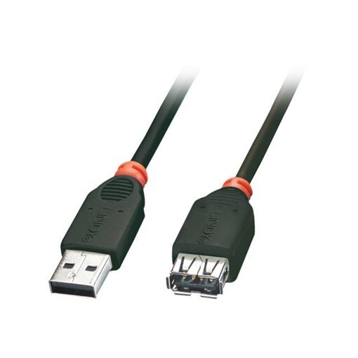 Lindy USB Extension Cable - 50cm, Black