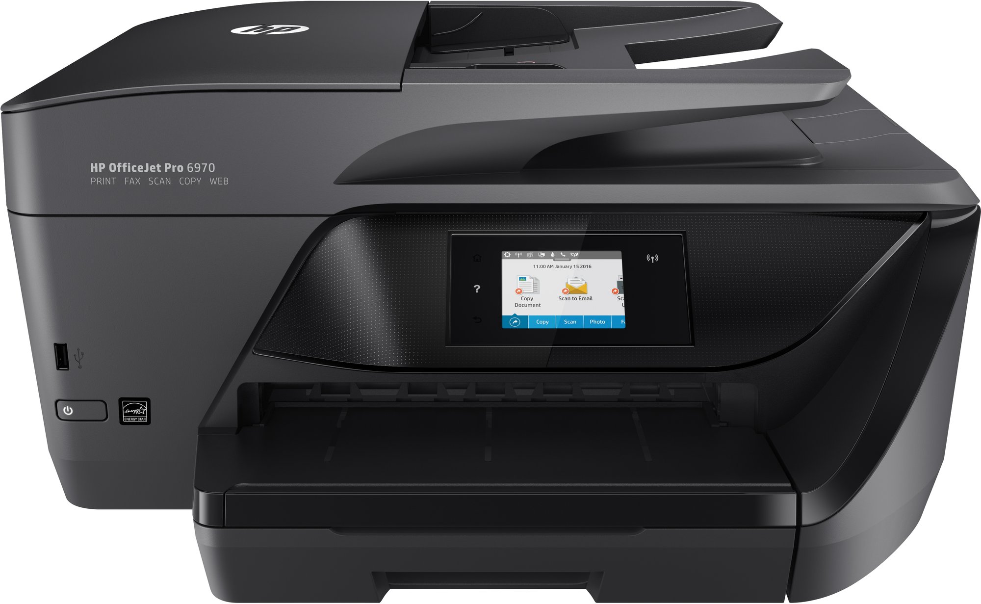 Imprimante multifonction HP OfficeJet Pro 6970 - Imprimante jet d'encre couleur 4-en-1 avec impression recto-verso automatique (USB 2.0 / Ethernet / Wi-Fi)