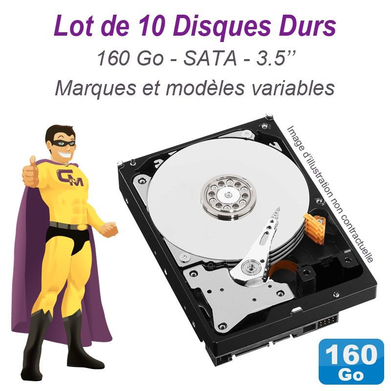 10x 3.5" 160GB SATA Hard Drives (WD, Samsung, Hitachi)