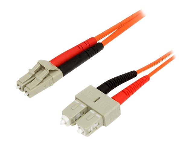 StarTech 62.5/125 Multimode Fiber Optic Cable, 2m LC-SC Duplex
