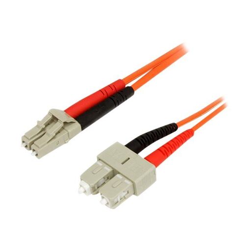 StarTech 62.5/125 Multimode Fiber Optic Cable, 2m LC-SC Duplex