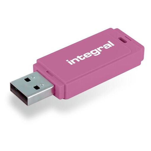 Unidad USB Integral Neon - 32 GB - USB 2.0 - Rosa