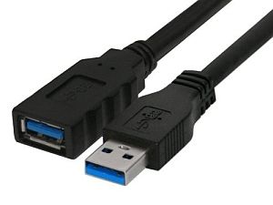 Equip USB 3.0 Cable Extension - 3m Black