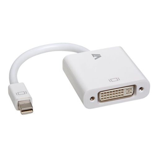 V7 Mini DisplayPort to DVI Adapter - White