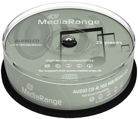 MediaRange CD-R 25 Pack - 700MB (80min) 48x