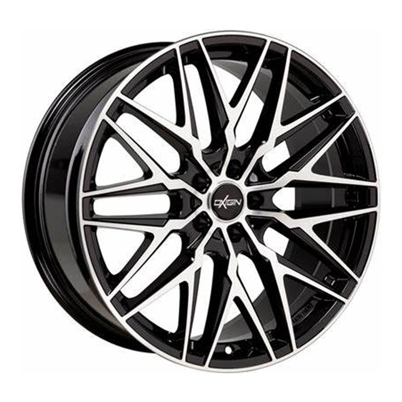 Rueda de aleación OXIGIN 25OXCROSS negra pulida total, 9.0J x 20, 5x112 ET35