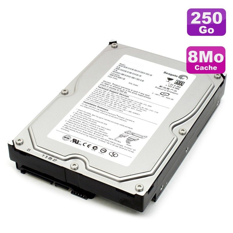 Disque dur Seagate Barracuda 7200.10 3,5'' SATA - 160 Go, 7200 tr/min, 8 Mo de cache